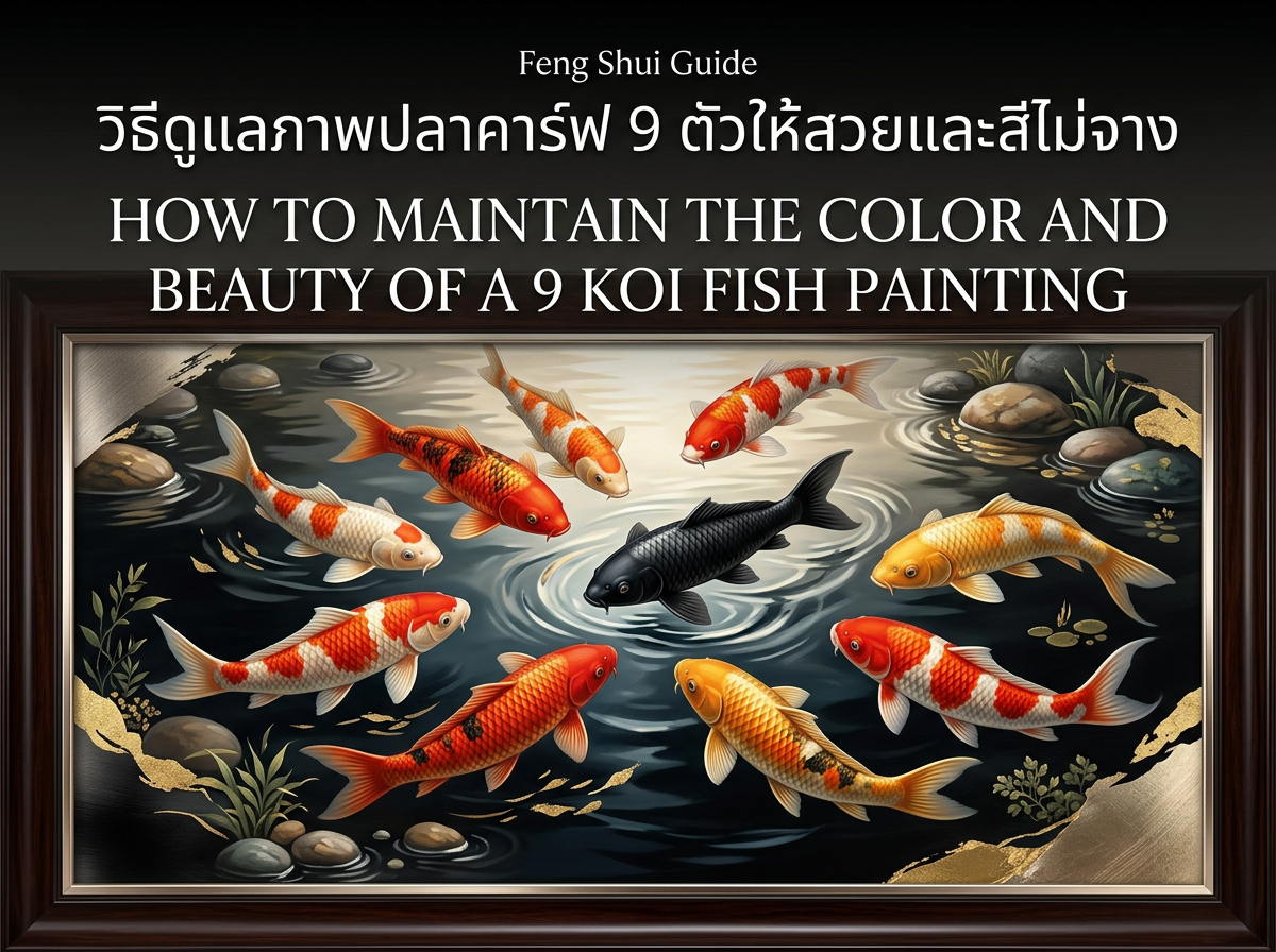 วิธีดูแลภาพปลาคาร์ฟ 9 ตัวให้สวยและสีไม่จาง – ภาพปลาคาร์ฟ 9 ตัว